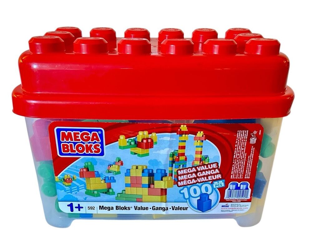 Mega Bloks First Builders 100-Piece Maxi Value Storage Tub (Ages 1+)